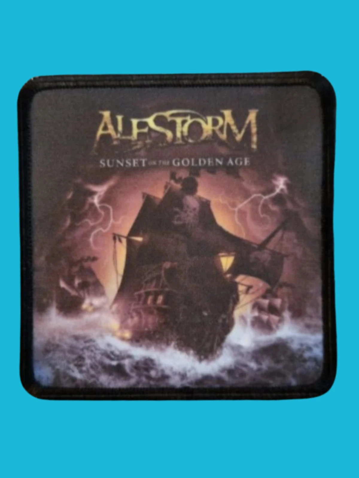 Patch Alestorm - Sunset on the Golden Age - Imprimé - Carré de 7,5 x 7,5 centimètres